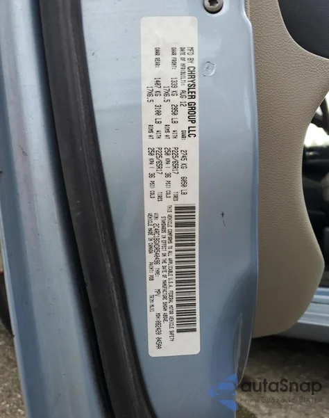 2013 Chrysler Town & Country Touring из США, поврежденный, VIN 2C4RC1BGXDR540496